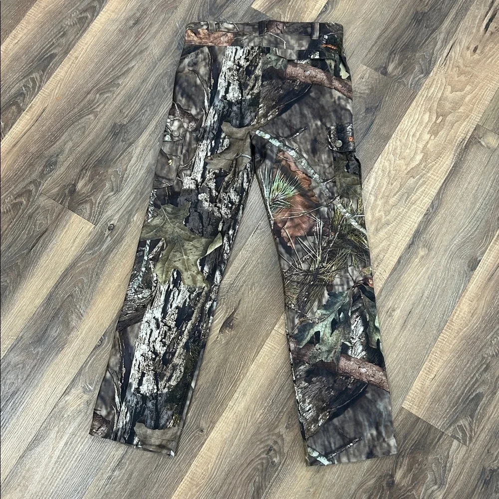 Rustic Ridge Youth Scent Stop Hunting Pants Sz Medium Mossy Oak Adjustable waist